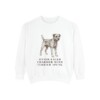 Border Terrier Humor Sweatshirt, White, front view