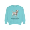 Border Terrier Latin Sweatshirt, Chalky Mint, front view