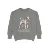 Border Terrier Latin Sweatshirt, Grey, front view