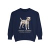 Border Terrier Latin Sweatshirt, True Navy, front view