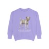 Border Terrier Latin Sweatshirt, Violet, front view