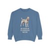 Border Terrier Mom Sweatshirt, Blue Jean, front view