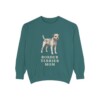 Border Terrier Mom Sweatshirt, Blue Spruce, front view