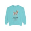 Border Terrier Mom Sweatshirt, Chalky Mint, front view