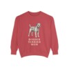 Border Terrier Mom Sweatshirt, Crimson, front view