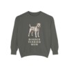Border Terrier Mom Sweatshirt, Pepper, front view