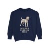 Border Terrier Mom Sweatshirt, True Navy, front view