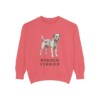 Border Terrier Sweatshirt, Watermelon, front view