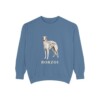 Borzoi Sweatshirt, Blue Jean, front view
