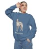 Borzoi Sweatshirt, Blue Jean, person 2 context