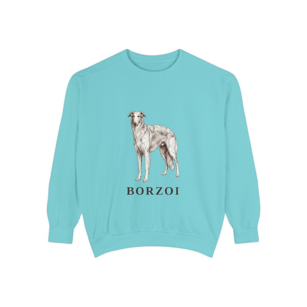 Borzoi Sweatshirt, Chalky Mint, front view
