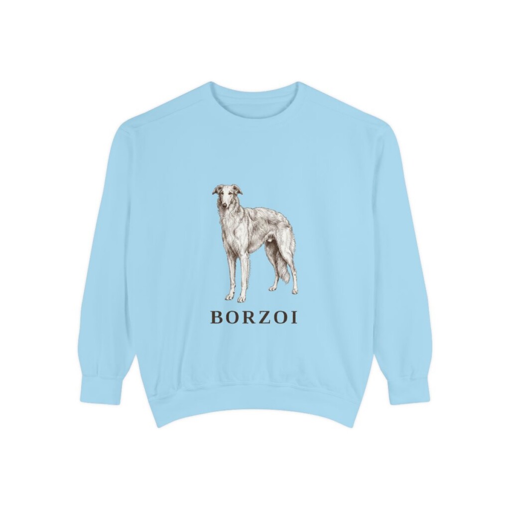 Borzoi Sweatshirt, Chambray, front view