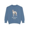 Borzoi Dad Sweatshirt, Blue Jean, front view