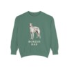 Borzoi Dad Sweatshirt, Light Green, front view