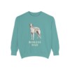 Borzoi Dad Sweatshirt, Seafoam, front view