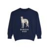 Borzoi Dad Sweatshirt, True Navy, front view