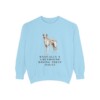 Borzoi Humor Sweatshirt, Chambray, front view
