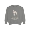 Borzoi Humor Sweatshirt, Grey, front view