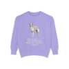Borzoi Humor Sweatshirt, Violet, front view