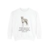 Borzoi Humor Sweatshirt, White, front view