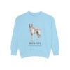borzoi-sweatshirt-latin-chambray Borzoi Latin Sweatshirt, Chambray, front view