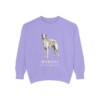 borzoi-sweatshirt-latin-violet Borzoi Latin Sweatshirt, Violet, front view
