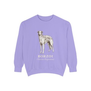 Borzoi Latin Sweatshirt, Violet, front view