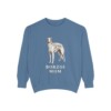 Borzoi Mom Sweatshirt, Blue Jean, front view