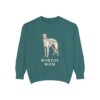 Borzoi Mom Sweatshirt, Blue Spruce, front view