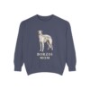 Borzoi Mom Sweatshirt, Denim, front view