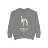 Borzoi Mom Sweatshirt, Grey, front view