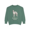 Borzoi Mom Sweatshirt, Light Green, front view