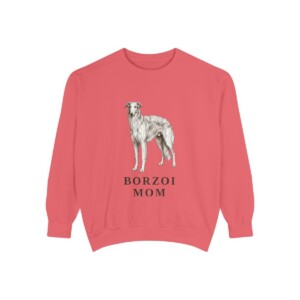 Borzoi Mom Sweatshirt, Watermelon, front view