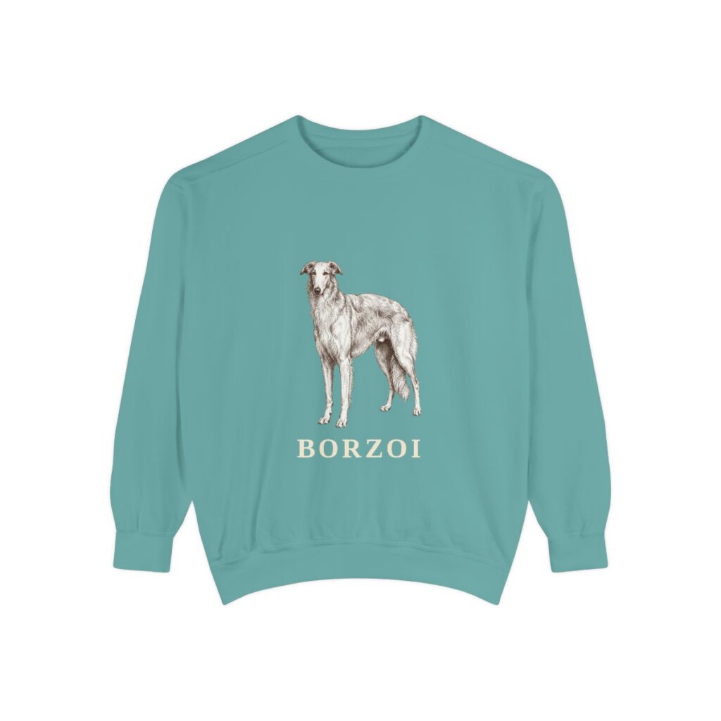 Borzoi Sweatshirt, Seafoam, front view
