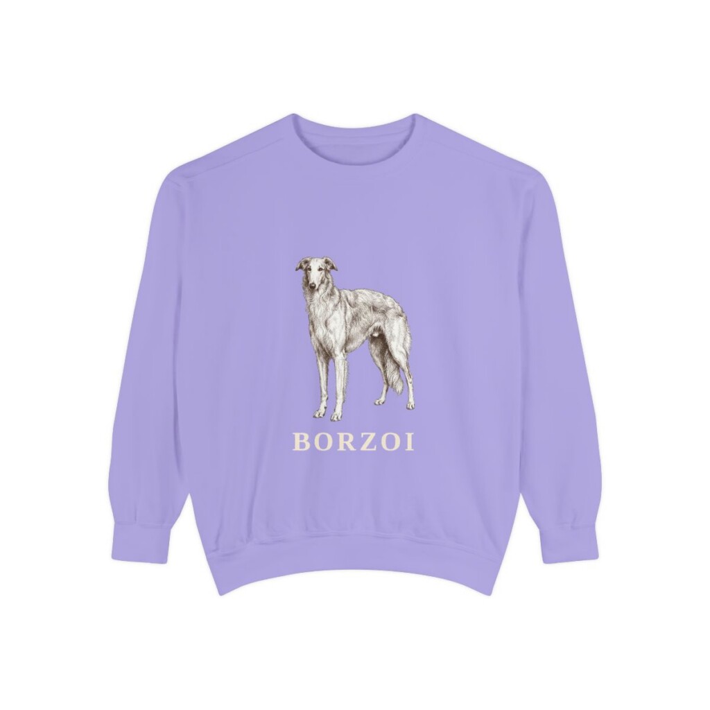 Borzoi Sweatshirt, Violet, front view