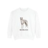 Borzoi Sweatshirt, White, front view