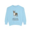 Boston Terrier Sweatshirt, Chambray, front view