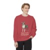Boston Terrier Sweatshirt, Crimson, person 1 front