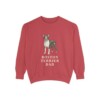 Boston Terrier Dad Sweatshirt, Crimson, front view