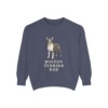 Boston Terrier Dad Sweatshirt, Denim, front view