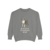 Boston Terrier Dad Sweatshirt, Grey, front view