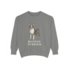 Boston Terrier Sweatshirt, Grey, front view