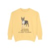 boston-terrier-sweatshirt-humor-butter Boston Terrier Humor Sweatshirt, Butter, front view