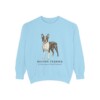 Boston Terrier Latin Sweatshirt, Chambray, front view