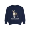 Boston Terrier Latin Sweatshirt, True Navy, front view