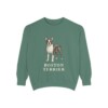 Boston Terrier Sweatshirt, Light Green, front view