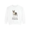 Boston Terrier Sweatshirt, White, front view