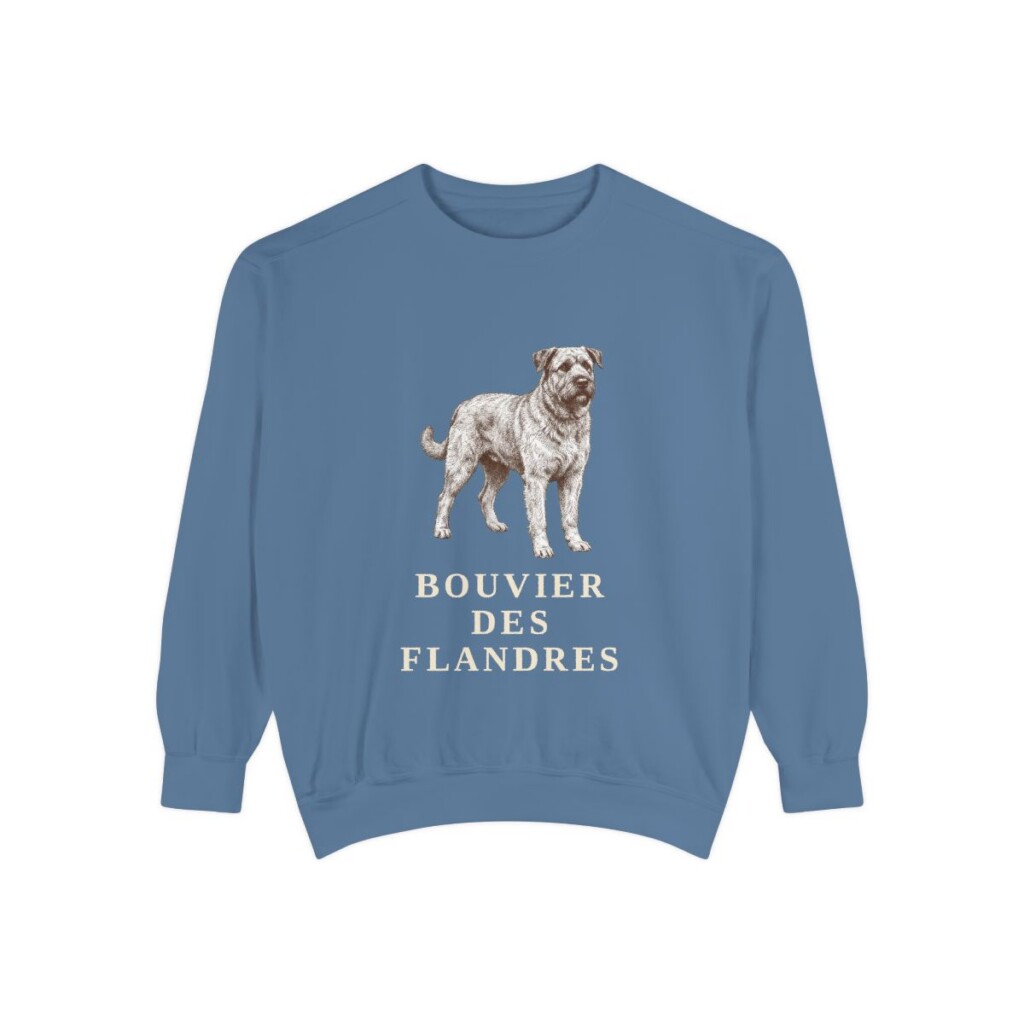 Bouvier des Flandres Sweatshirt, Blue Jean, front view