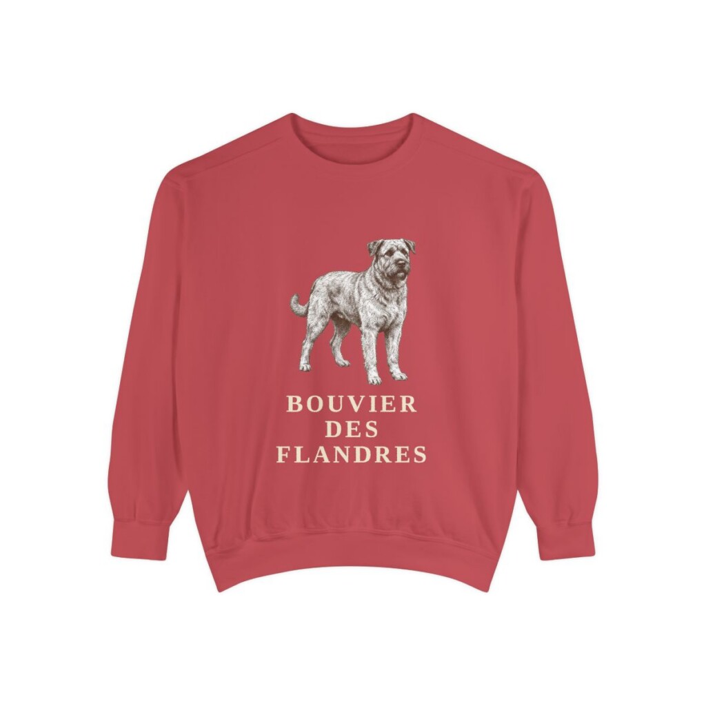 Bouvier des Flandres Sweatshirt, Crimson, front view