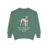 Bouvier des Flandres Dad Sweatshirt, Light Green, front view